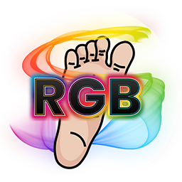 เท้าคู่ ไฟเส้น rgb